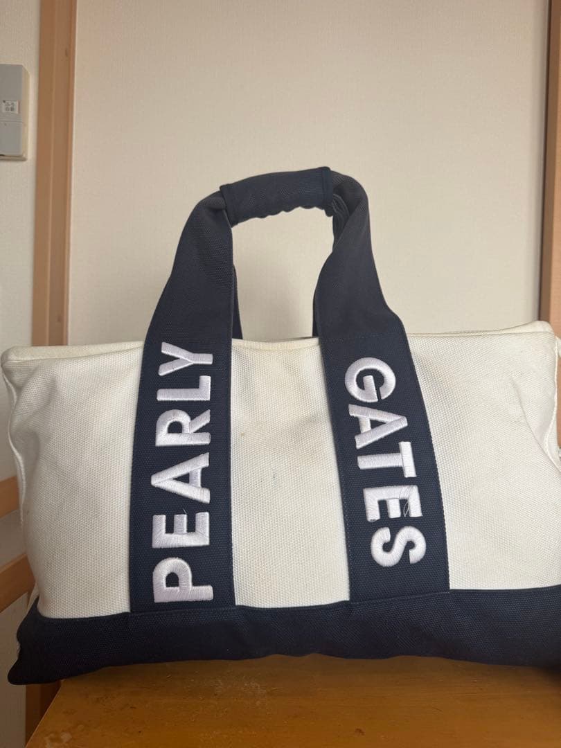 PEARLY GATES ロッカーバッグ ホワイト/ネイビー ロッカーバッグ for RAIN (UNISEX) | PEARLY GATES（パーリーゲイツ