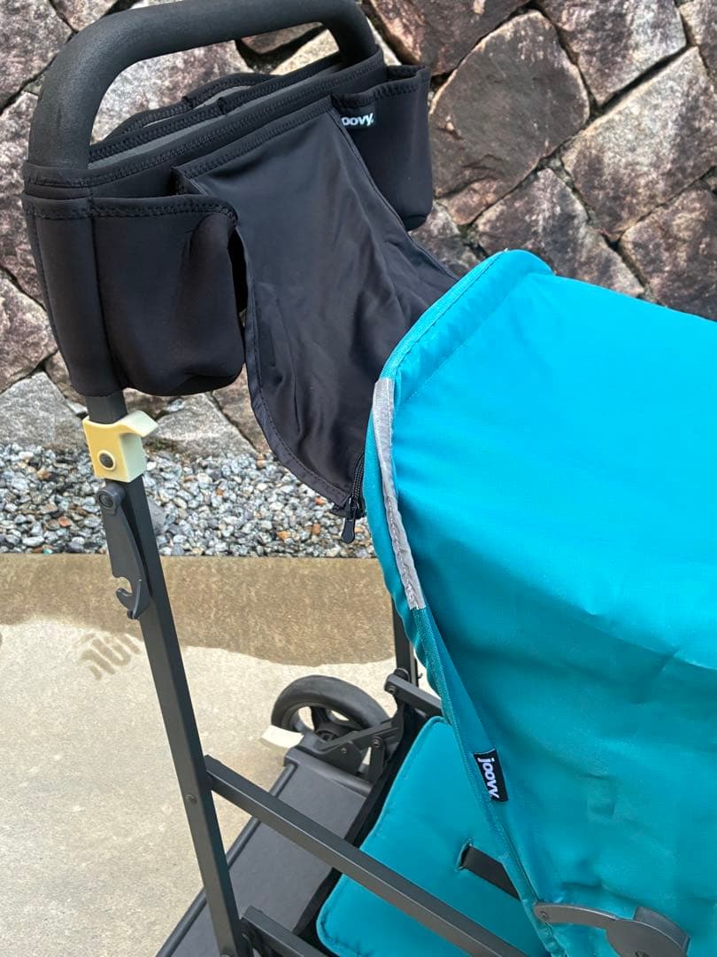 美品 Joovy Ultralight 二人乗りベビーカー 未使用レインカバー付