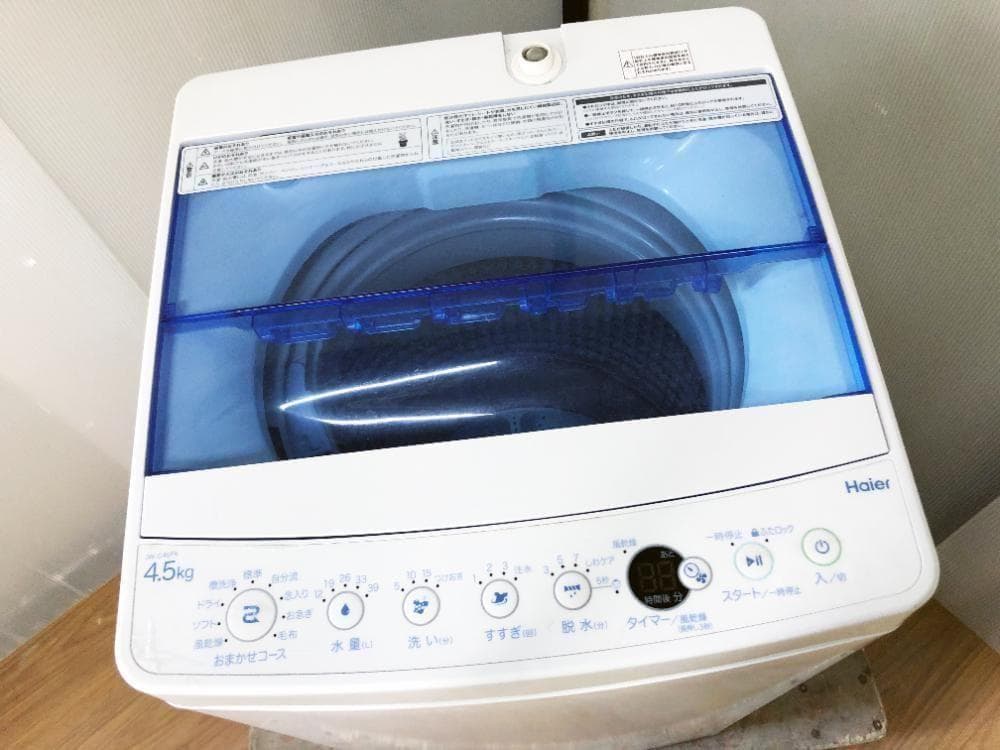 ★美品 中古★Haier 4.5kg 洗濯機【JW-C45FK-W】G0PR