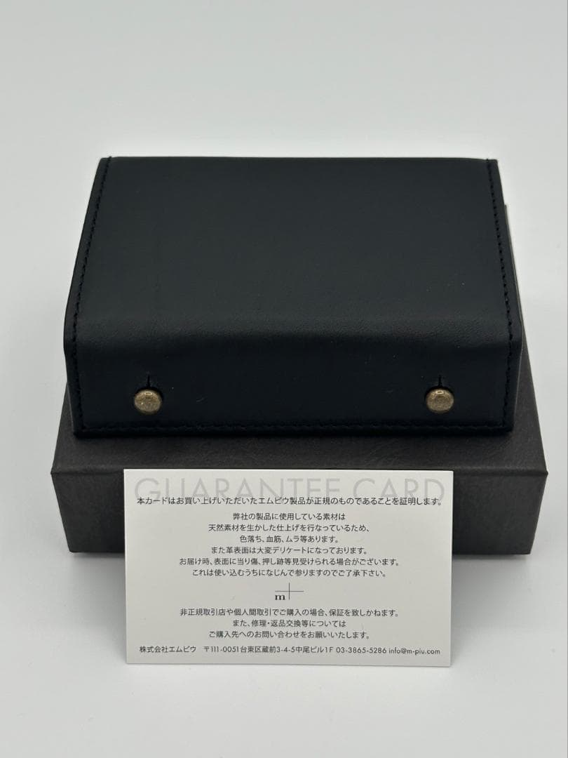 エムピウ m+ ミッレフォッリエ2 P25 ブラック 左利き m+ エムピウ 二つ折り財布 millefoglieII P25 LH ミッレフォッリエ2 LH