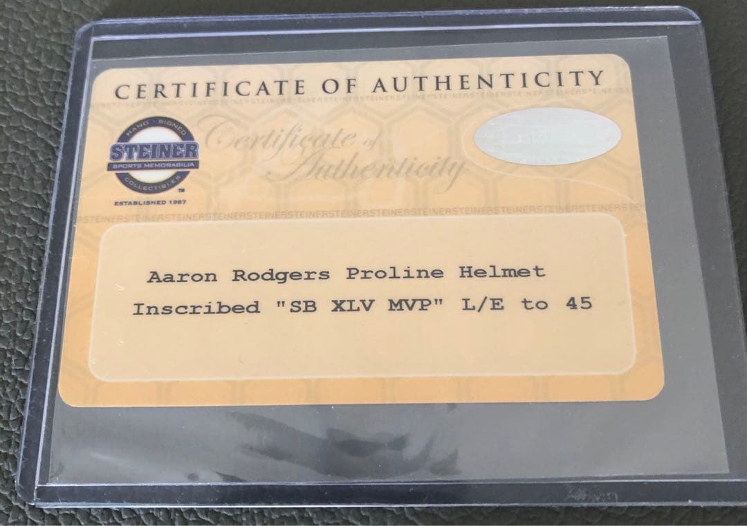 アーロンロジャース Green Bay Packers サイン入りヘルメット - メルカリ