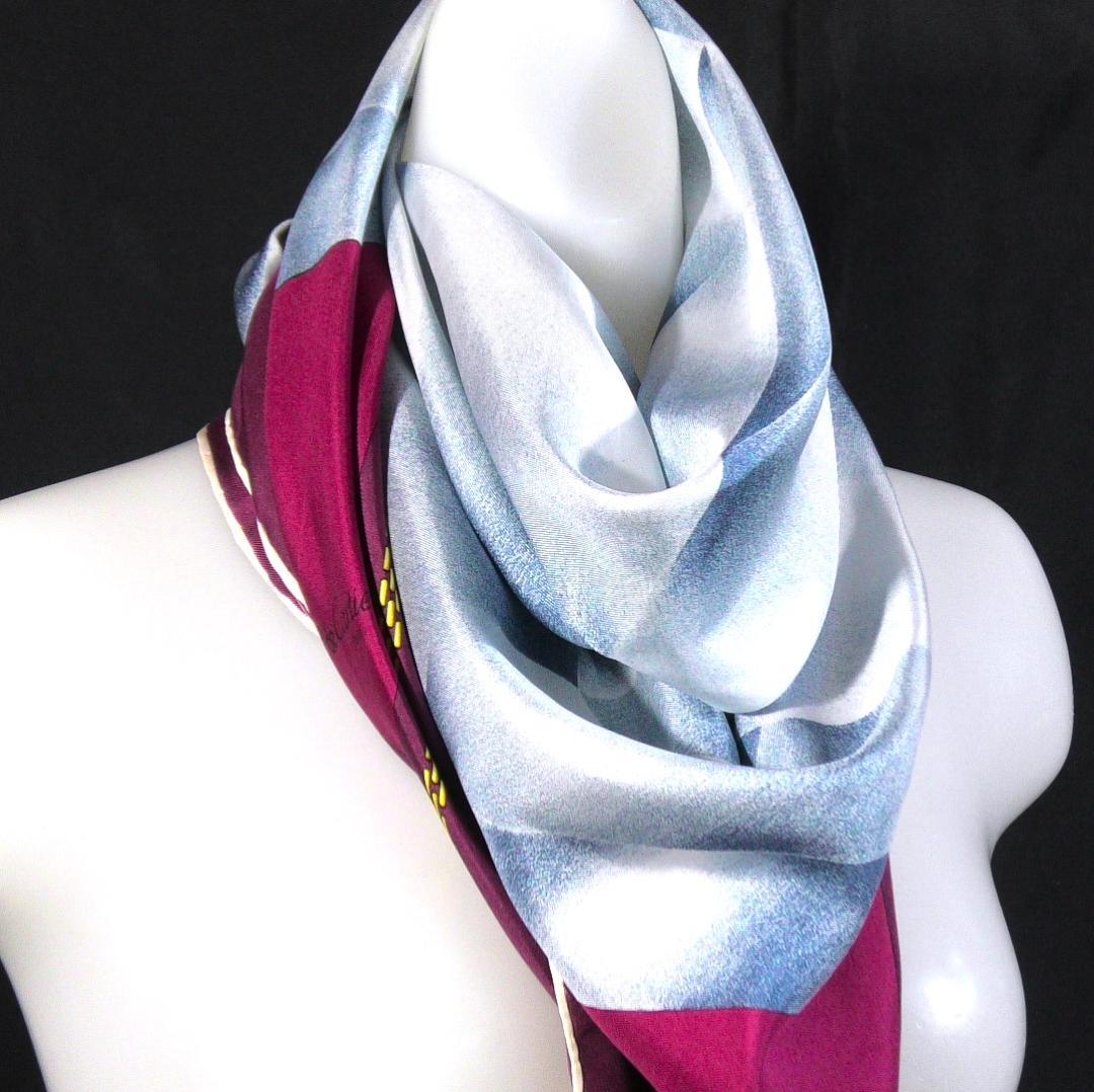 美品 Cartier カルティエ 大判シルクスカーフ D479 - メルカリ