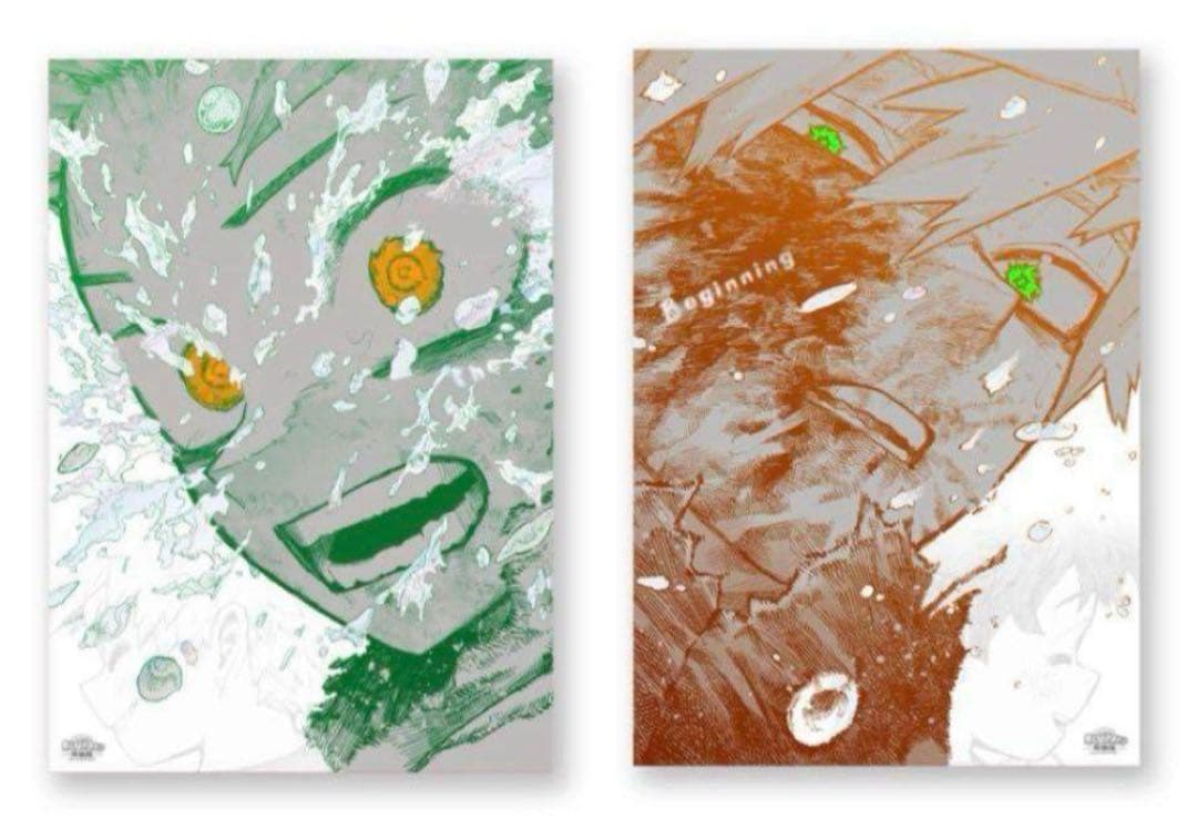 ヒロアカ】原画展 A2アートポスター2枚セット 【The Beginning