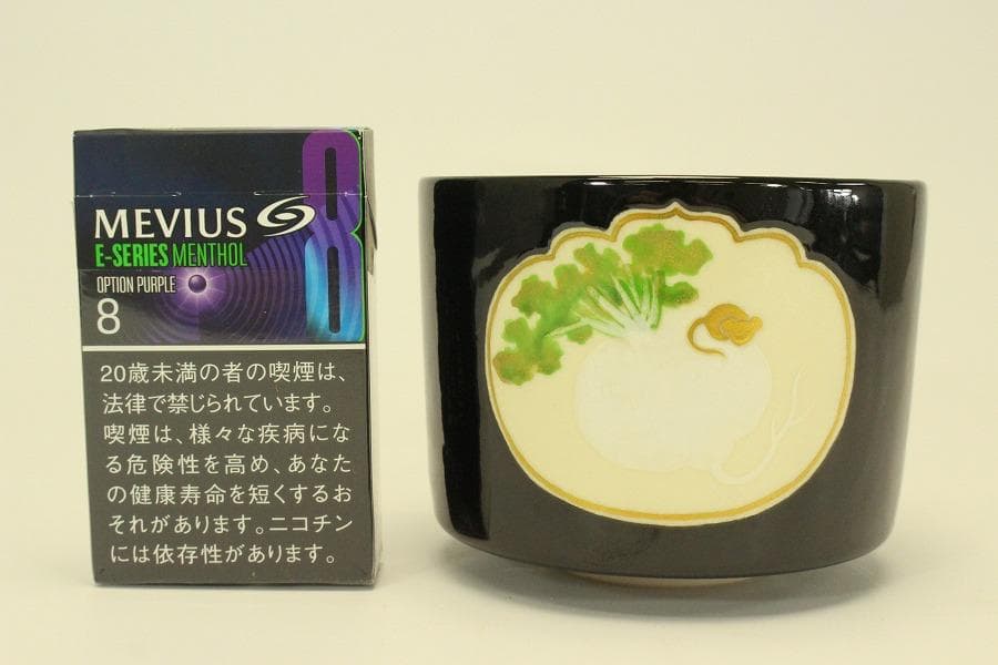 茶道具 福鼡之絵 茶碗 粟田焼 佳山 木箱付(メ1393) - メルカリ